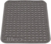 Piatto di raccolta per gatti 40 x 60 cm grigio