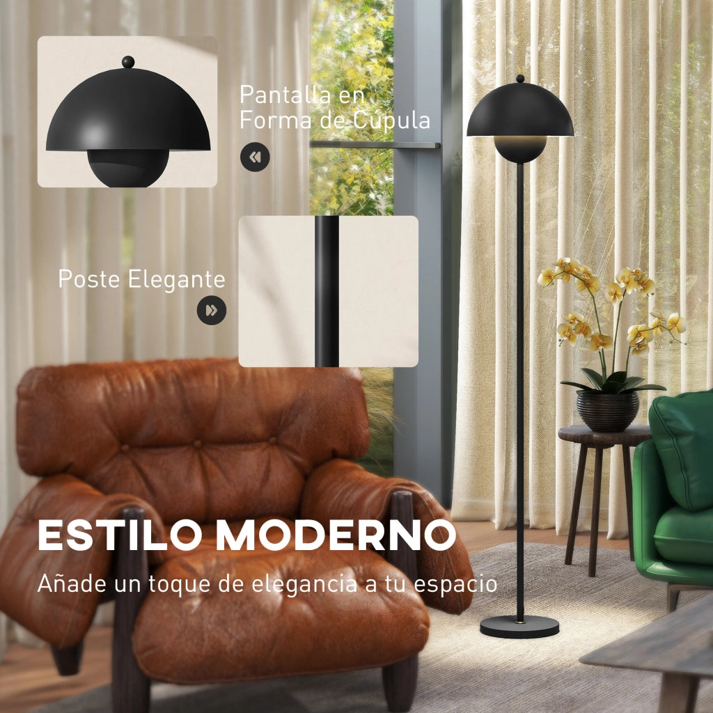 Lampada da Terra Moderna per Soggiorno ¨C Minimal ¨C Nero ?30x155 cm