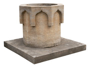 Biscottini Pozzo in pietra L120xPR120xH90 cm completo base, dimensioni Offerta Speciale