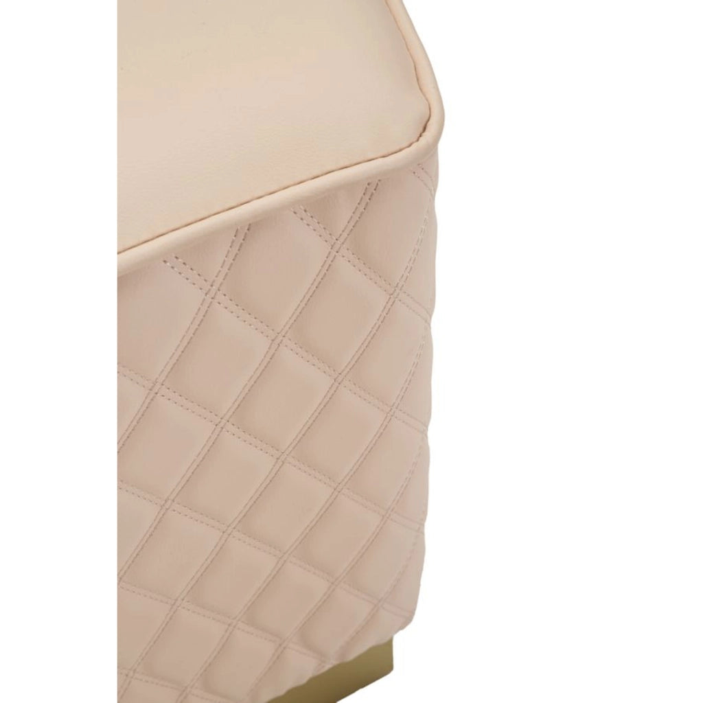 Pouf VKH353, Rosa, Legno, 38x38x38 cm