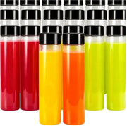 Sapflessi trasparenti in PET - Flessi per drinki riutilizzabili 350 ml - 20 pezzi - Ideali per smoothies - Perfetti per uso domestico o da viaggio