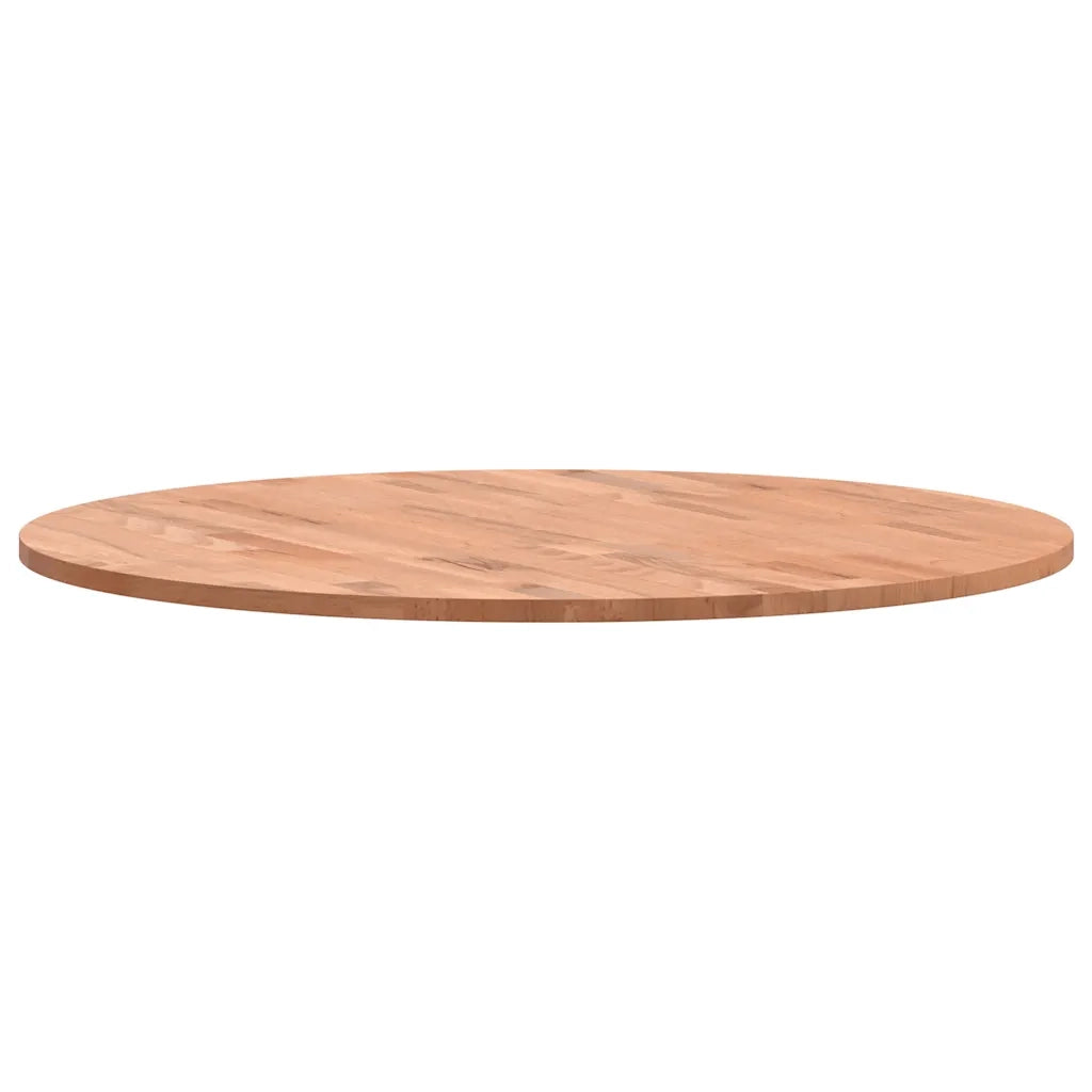 Piano per Tavolo | Superficie Tavolo | Piano Scrivania ?70x1,5 cm Rotondo in Legno Massello di Faggio