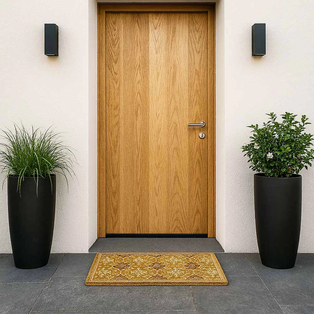 Zerbino classico rettangolare in cocco fantasia rombi cm 45 x cm 75