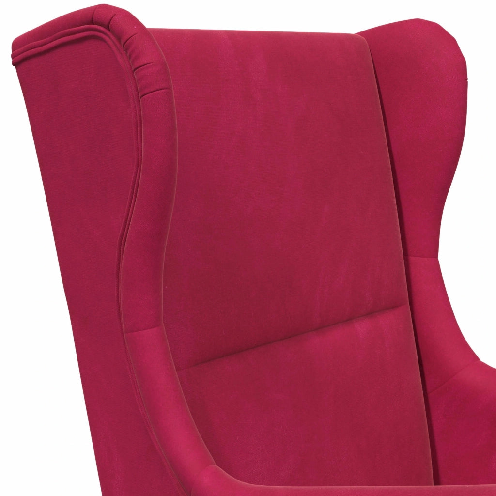 Poltrona | Sedia Relax Rosso Vino Velluto