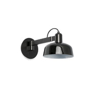 Faro TATAWIN - Applique a cupola nero lucido