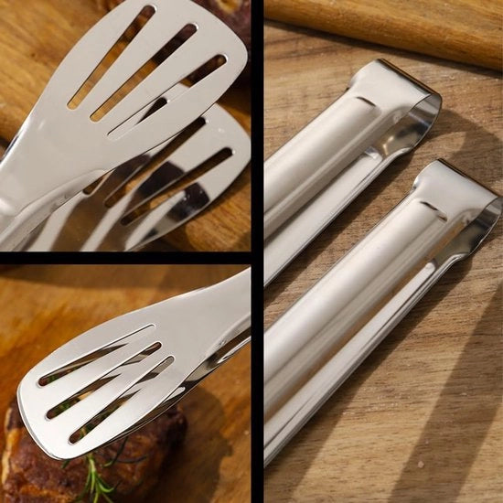 Set di Teglie in Acciaio Inossidabile da Cucina da 2 con Disegno Anti-slip a Tre Linee