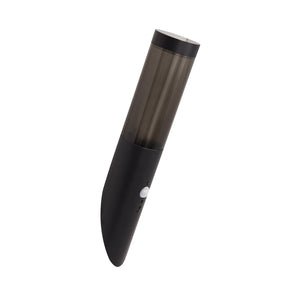 Applique Con Sensore Contemporanea Battone Acciaio Nero Fumè 1 Luce E27