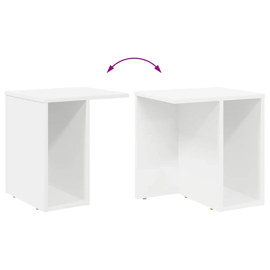 Tavolino Bianco 37 x 32 x 40 cm Legno multistrato 891080