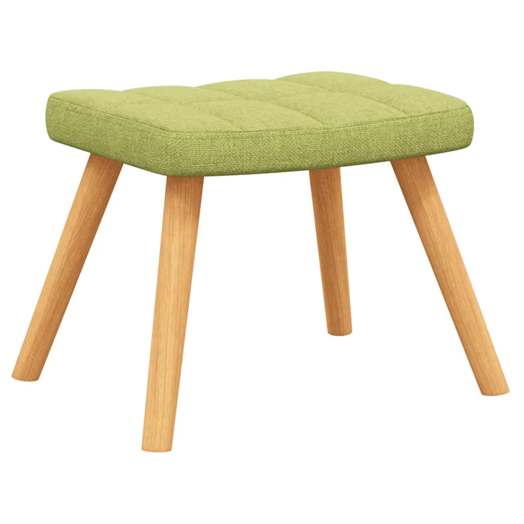 Poltrona Relax con Poggiapiedi Verde in Tessuto cod mxl 26971