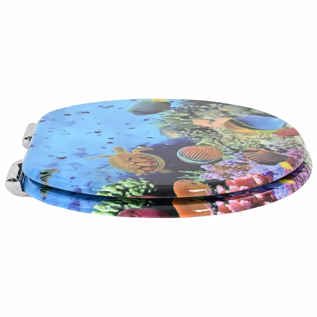 Sedile per toilette con chiusura morbida Blu mare profondo CFW7146253