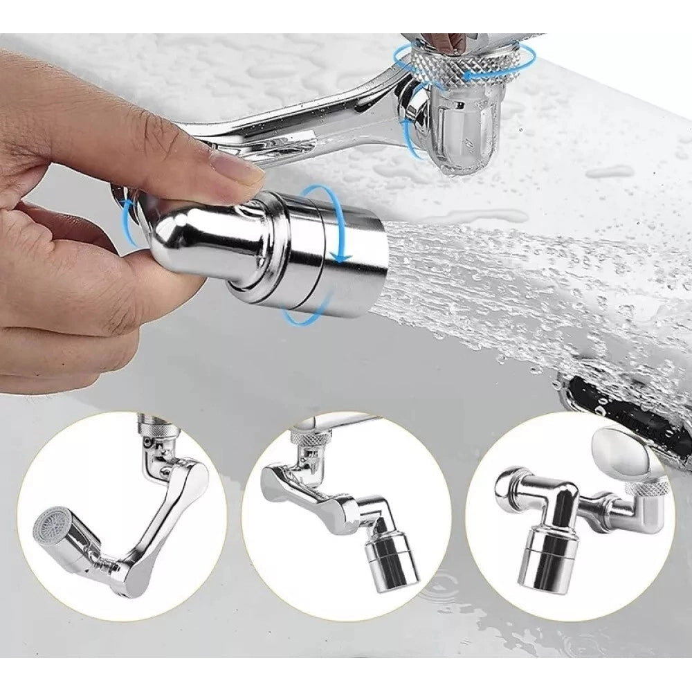 Trade Shop - Aeratore Filtro Raccordo Per Rubinetto Miscelatore Rompigetto Doppio Snodo 87999 -