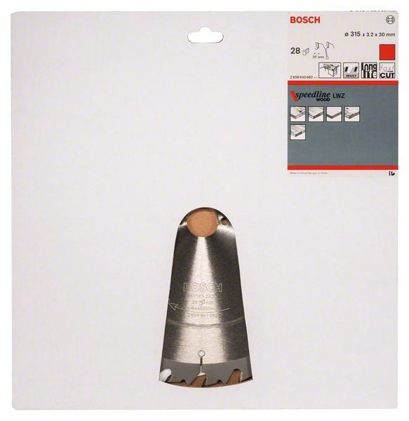 2608640682 - Lama per banco sega Speedline Wood 315 x 30 x 3,2 mm, 28