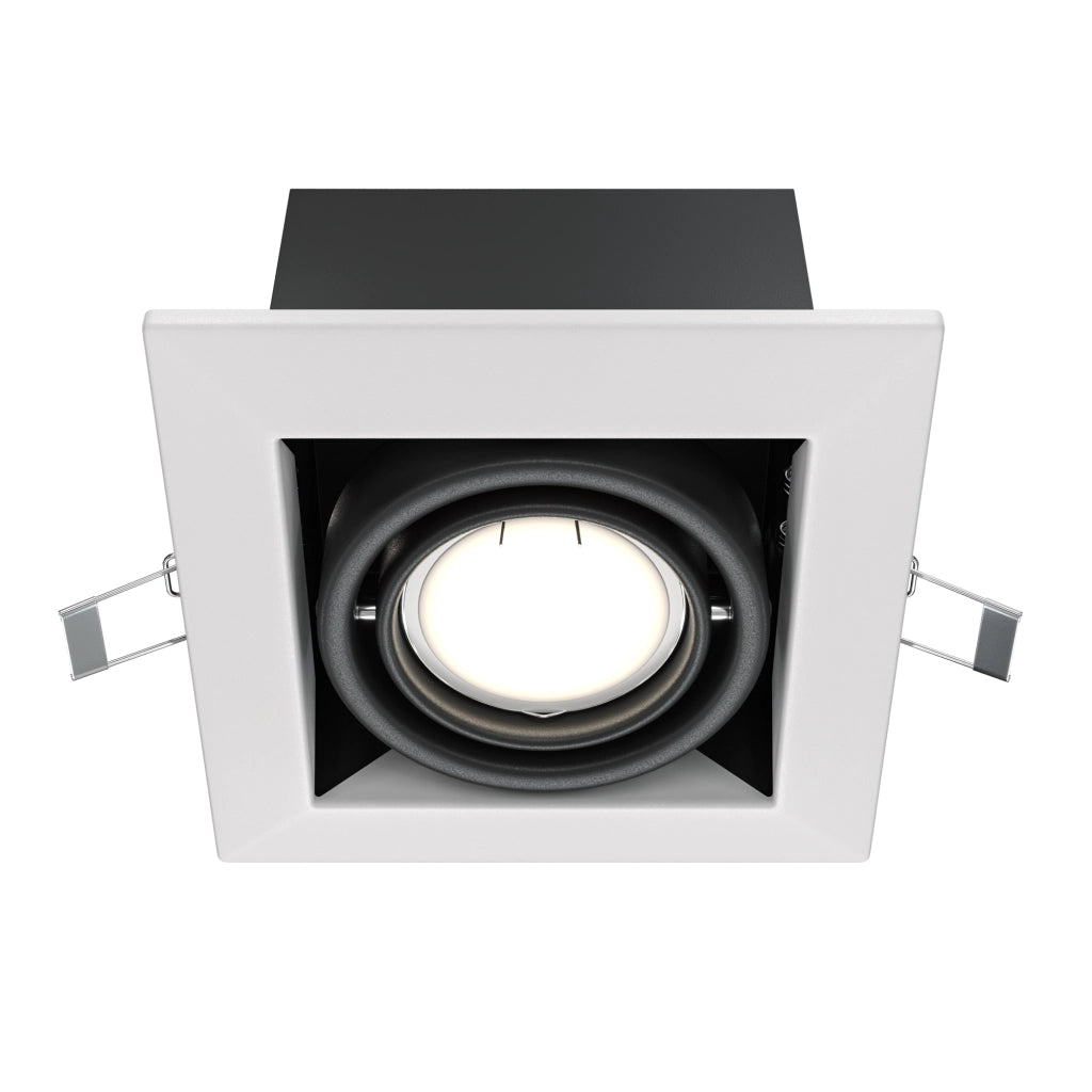Faretto incasso soffitto quadrato bianco GU10 Maytoni DL008