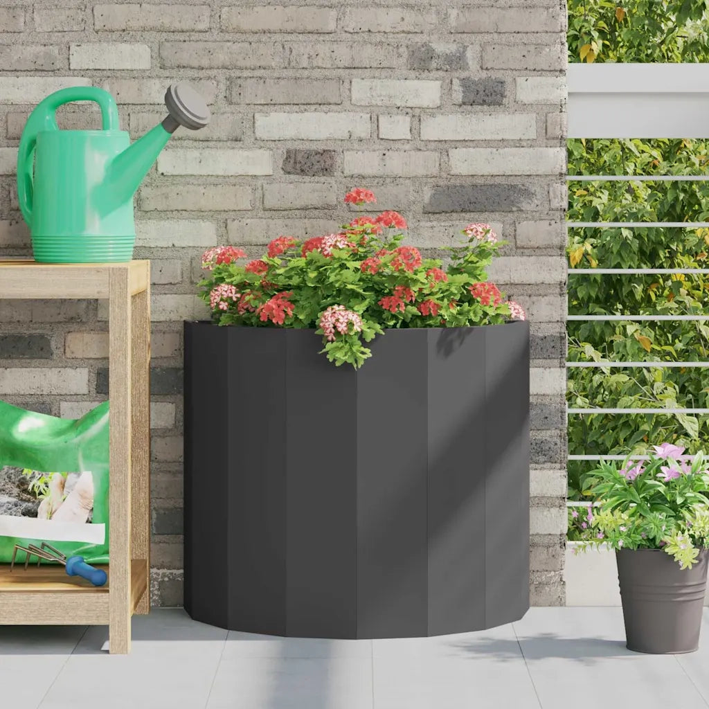 Fioriera Nero 60 x 30 x 50 cm Acciaio 883717