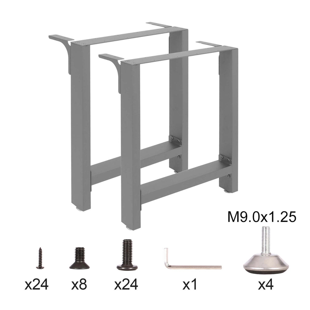 Sottostruttura per tavolini 640x240x400 mm verniciatura a polvere grigio base tavolino