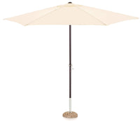 Ombrellone da Giardino Ø3 m Palo Ø38 mm in Ferro e Poliestere Garden Ecrù