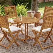 Piano per Tavolo 80x80x2,5 cm Ottagonale Legno Massello di Teak 366666