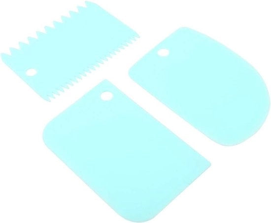 Set di schiacciapatate 3 in 1 per decorazione di torte - accessori da cucina per dolci - blu