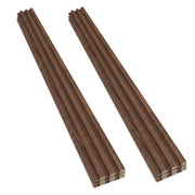 Chopin - Set 6 Pannelli Fonoassorbenti Decorativi 18x235x2,1 cm per Interno ed Esterno in WPC Walnut