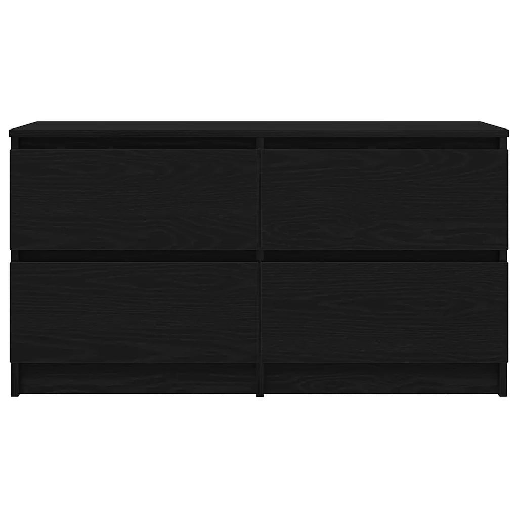 Mobile Porta TV Nero 100x35x54 cm in Legno Multistrato 861797