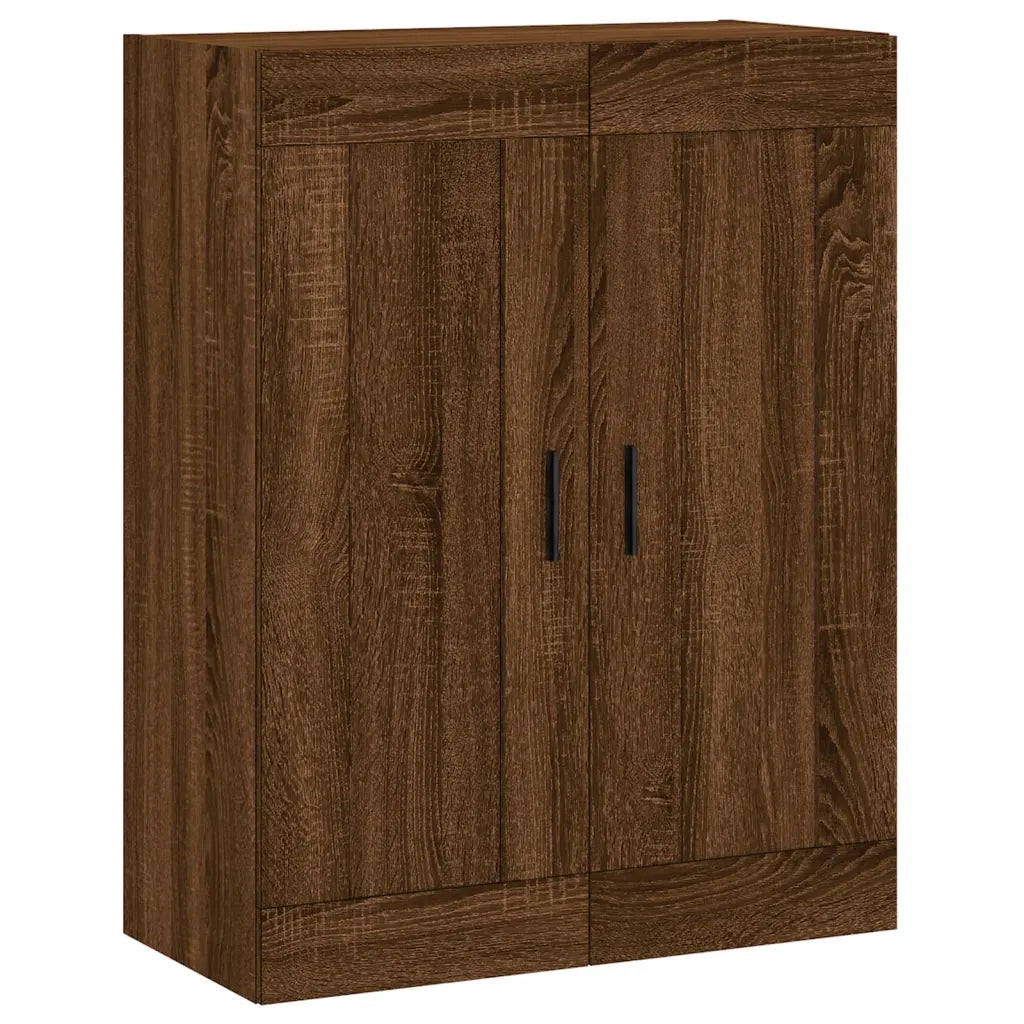 Armadietti a Parete 2 pz Rovere Marrone in Legno Multistrato CFW3094256