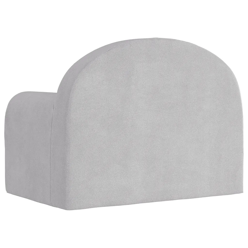 Divano per Bambini-Sofa-Divanetto Grigio Chiaro in Morbido Peluche 199364