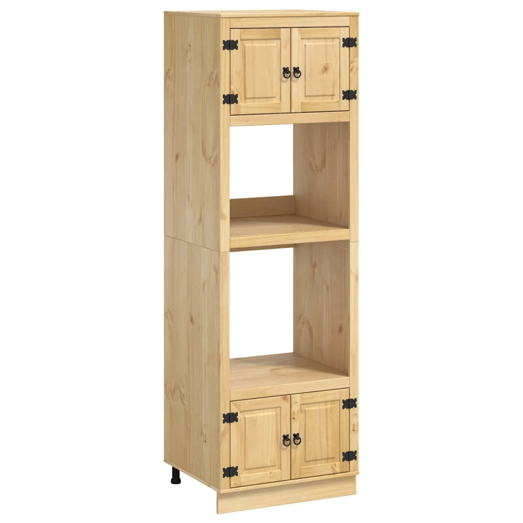 Armadietto SKI Marrone Miele 66 x 58 x 207 cm Pino massello