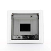GW40602 Centralino Protetto da Incasso con Porta Trasparente Fumè 4 Moduli Ip40
