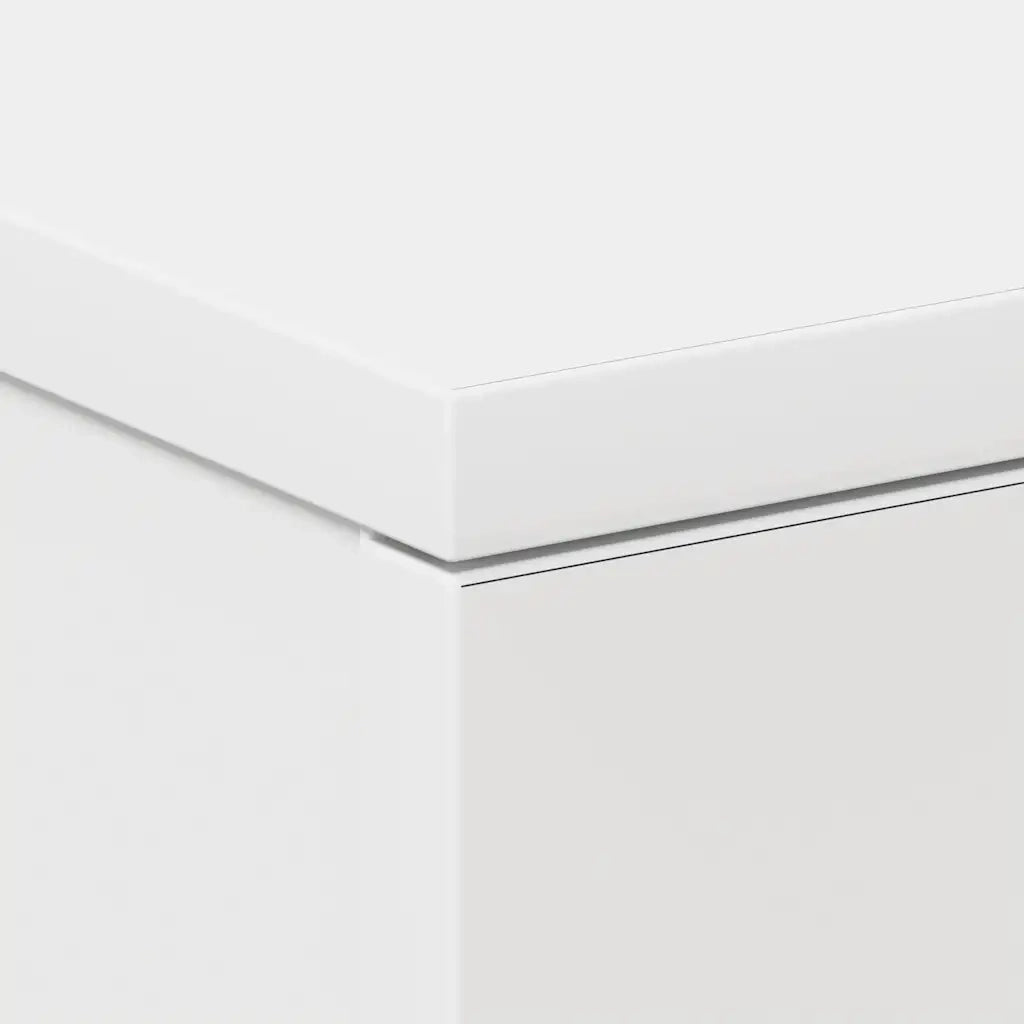 Comodino | Armadio da Notte | Mobiletto da notte Bianco 38x35x56 cm in Legno Ingegnerizzato