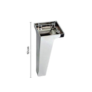 Piede mobile cromato 12x5,5 cm
