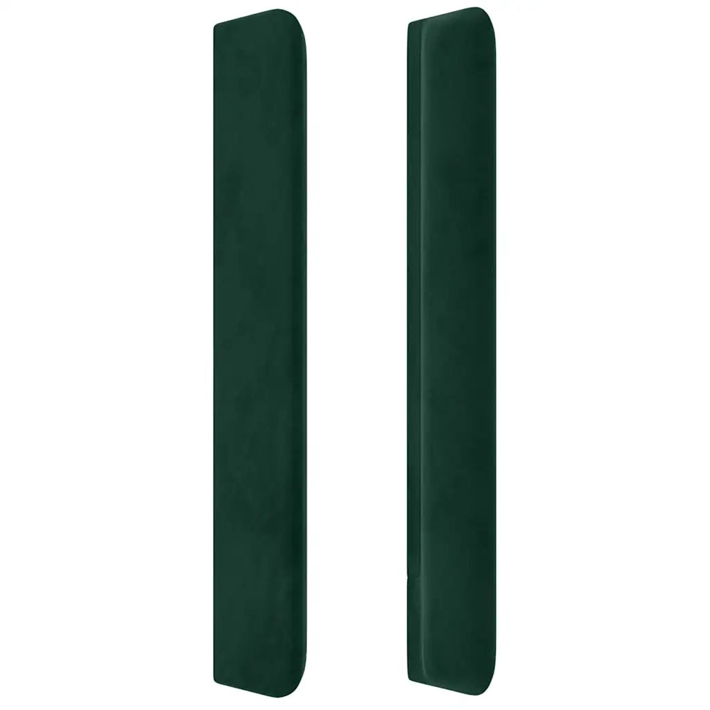 Testiera ad Orecchio Verde Scuro 183x16x118/128 cm in Velluto 3119881