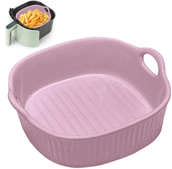 Ovenscala 650 ml - Ceramica - Quadrata - Forma per lasagna - Adatta per forno/air fryer - Ceramica resistente al calore