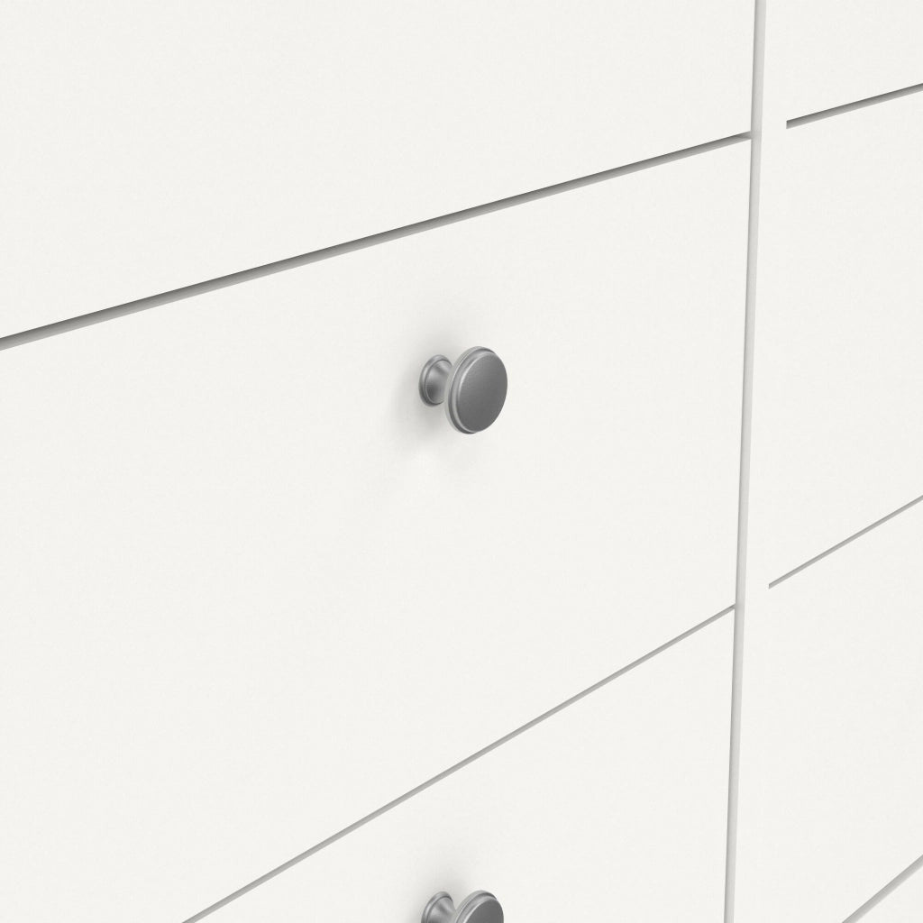 Credenza Kovsova, Buffet da soggiorno, Madia da salotto, Dispensa da cucina, 160x38 h80 cm, Bianco