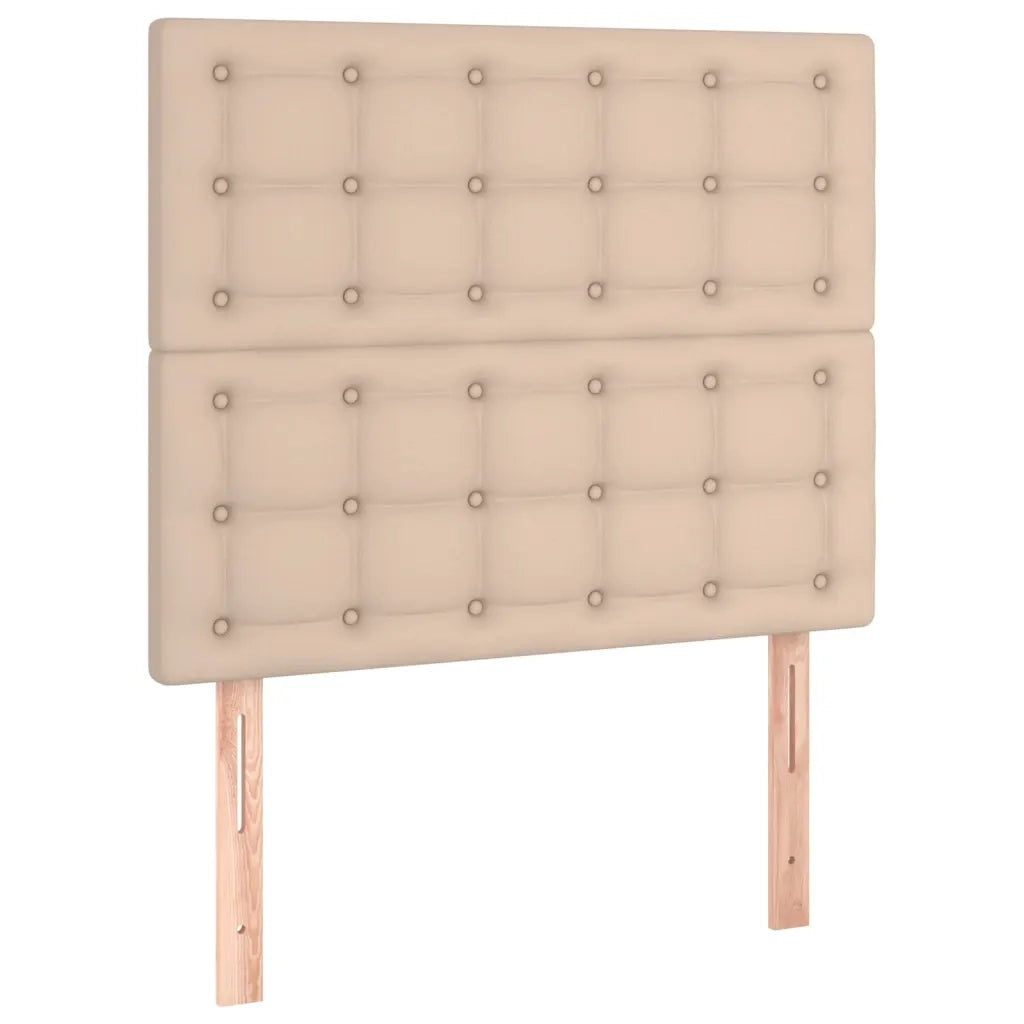 Giroletto a Molle con Materasso Cappuccino 100x200cm Similpelle
