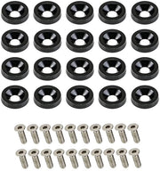 Kit di pulizia del paraurti 20 pezzi - Alluminio/Acciaio inossidabile - Anello del paraurti - Viti - Resistente alla corrosione - Materiale di alta qualità - Set di viti