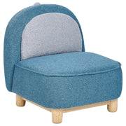 Sedia per animali tessuto in poliestere blu Sedile senza braccioli per cameretta per bambini Design moderno Dinosauro