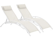 2 lettini in alluminio Beauty - PHOENIX - Ecru - set di 2
