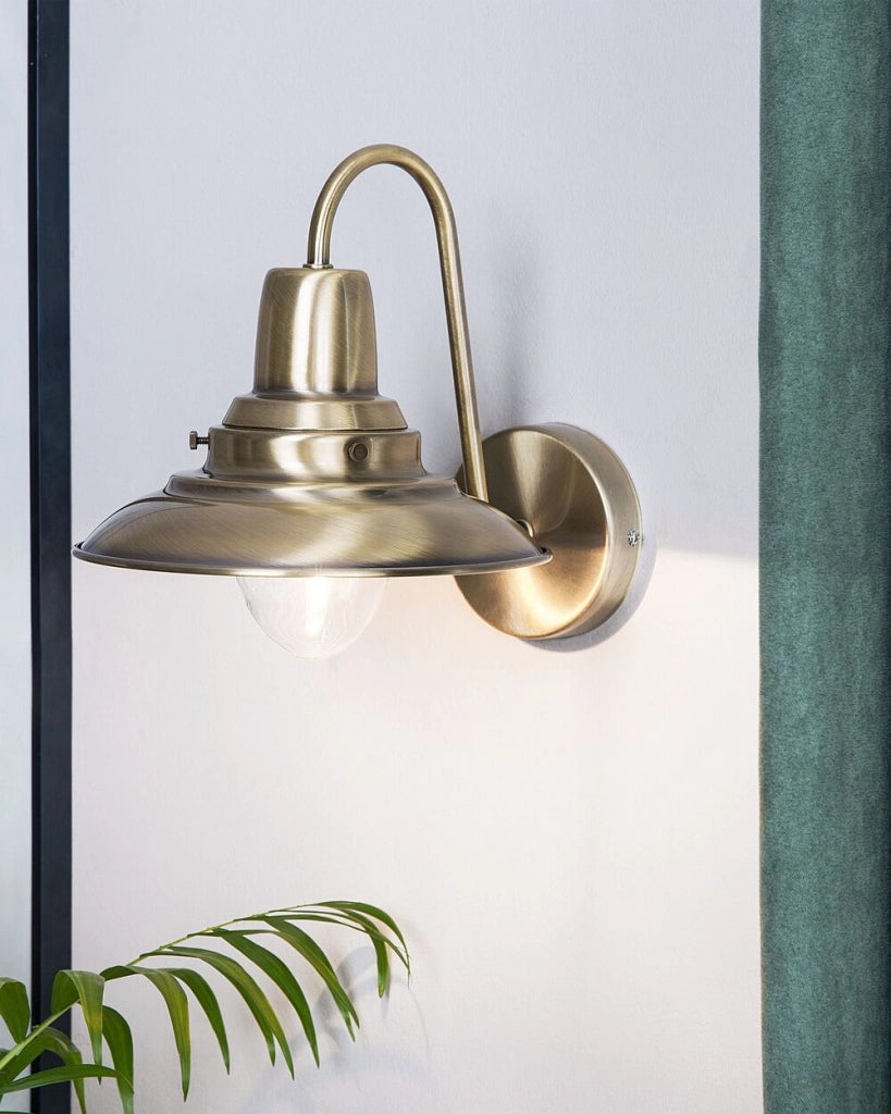 Lampada da parete in metallo color rame Applique stile industriale contemporaneo soggiorno camera da letto