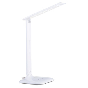 Lampada Da Tavolo Moderna Caupo Policarbonato Bianco Luce Led Integrato 2,1W