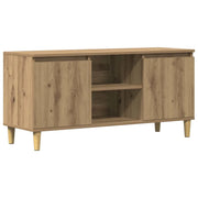 Mobile TV | Armadietto TV | Mobile Porta TV Rovere Artigianale 102x35x50 cm in Legno Multistrato
