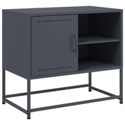 Mobile TV multimediale mensola TV credenza TV sala da pranzo soggiorno camera da letto antracite 68 x 39 x 60,5 cm acciaio antracite 02_0026405