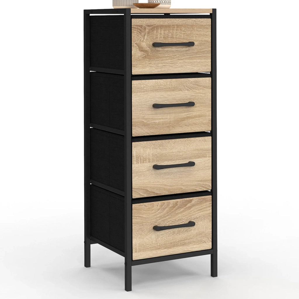 IDMarket - Mobile a 4 cassetti UTAH 30 cm chiffonnier, contenitore di design industriale