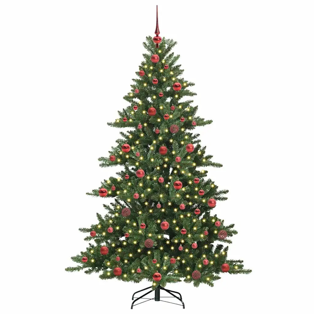 Albero di Natale Artificiale con Rami Pieghevoli Verde 180 cm 3397666