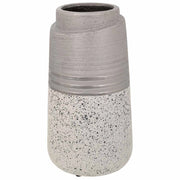 Vaso in ceramica argento 13x13x24,5h