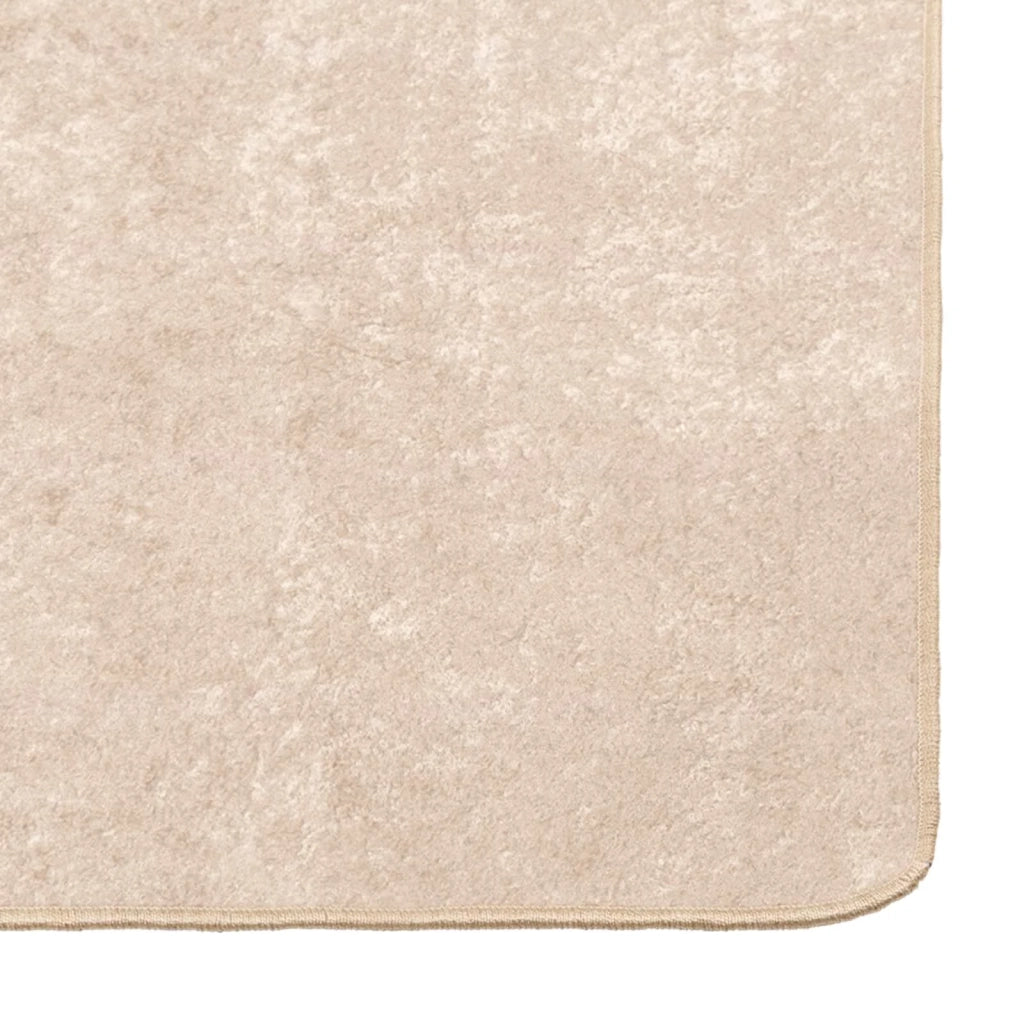 Runner Tappeto MARSA Crema 80 x 200 cm Poliestere e PVC