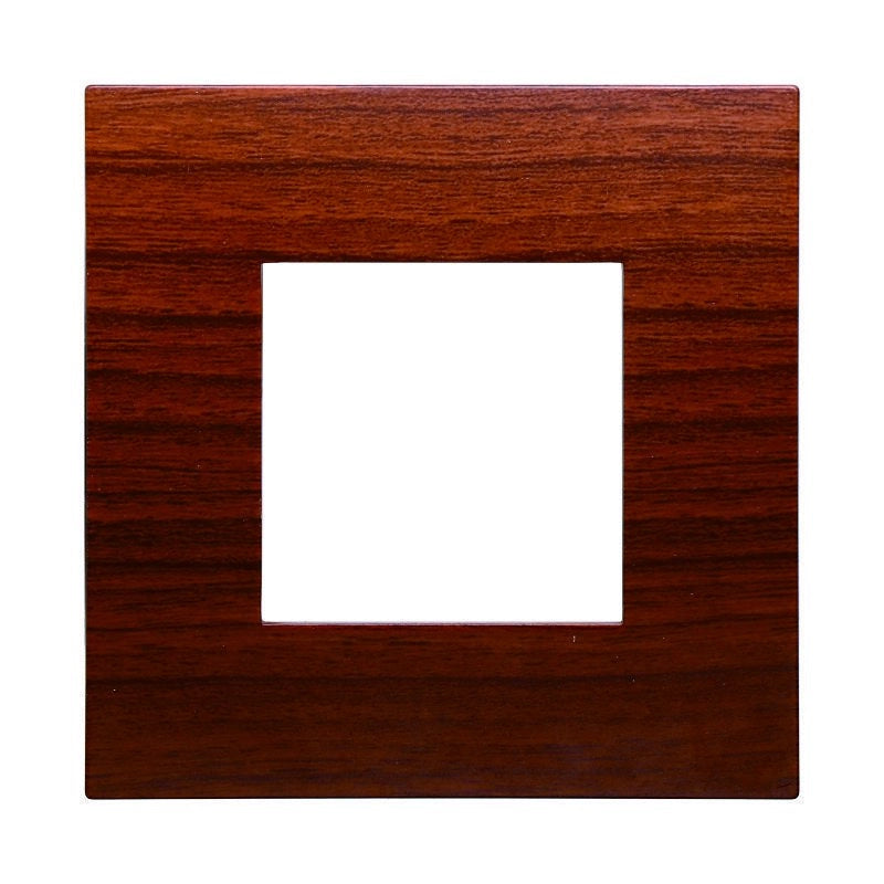 Placca Plastica Serie Venus 2P Colore Radica Compatibile Con Vimar Arke