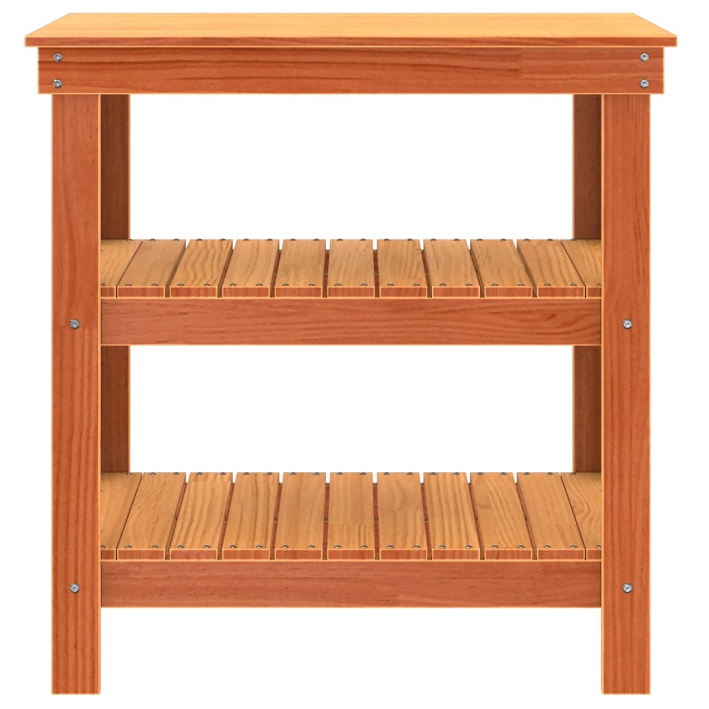 Banco da lavoro Marrone cerato 78,5 x 50 x 80 cm Pino massello CFW8294561