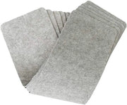 Set di 6 mattonelle antiscivolo - grigio chiaro - velluto