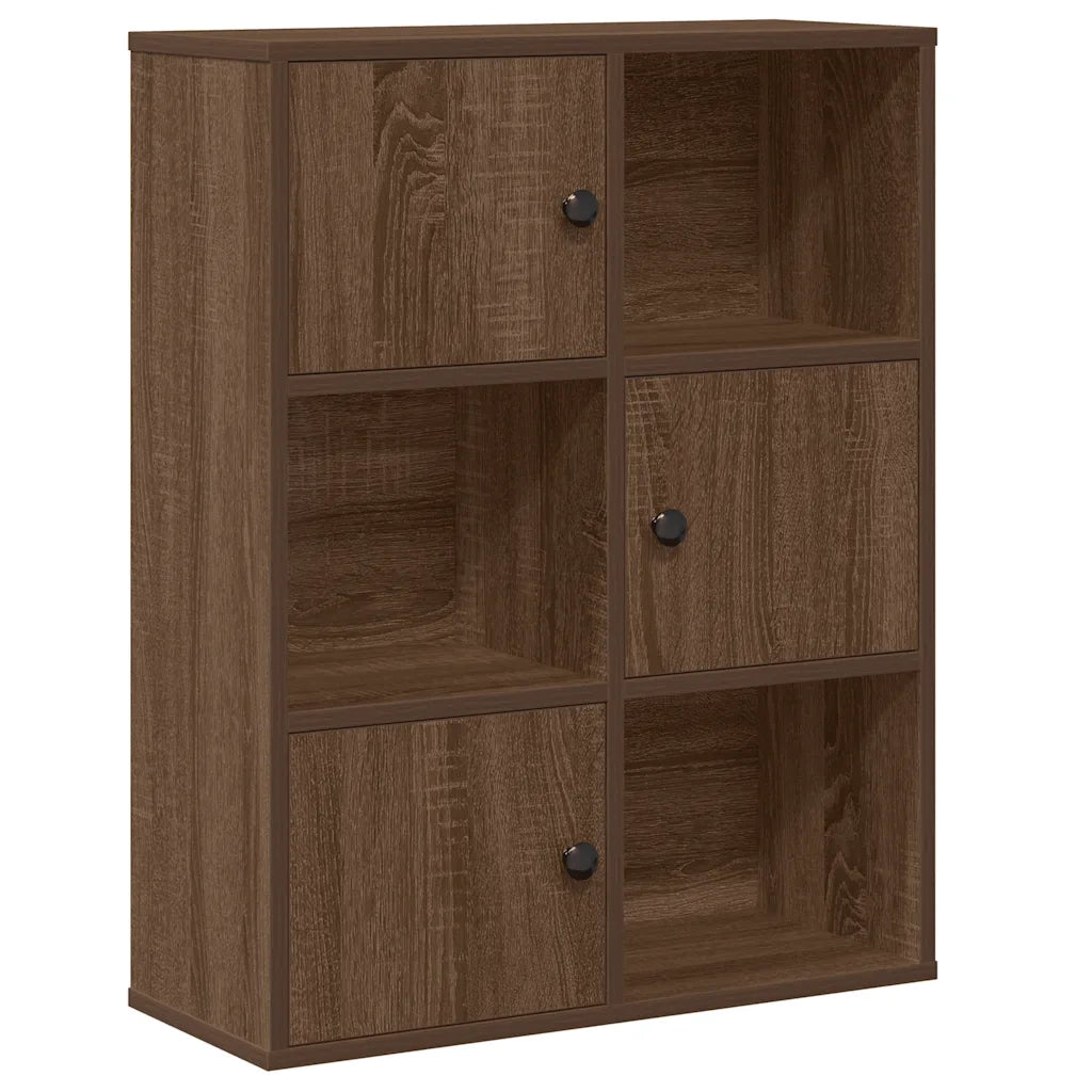 Libreria Rovere Marrone 60x24x76,5 cm in Legno Multistrato 860388