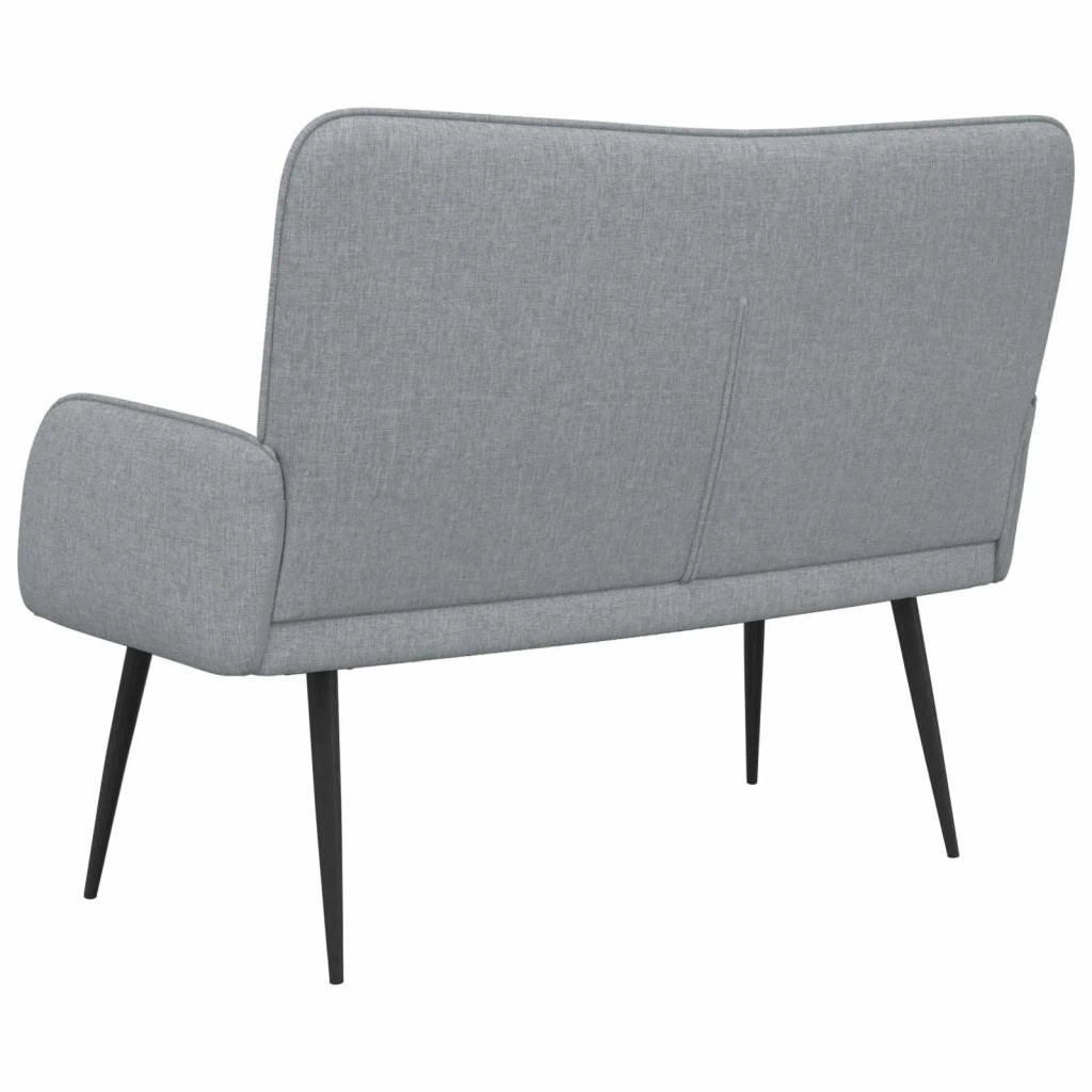 Divano | Divano da soggiorno | Sofa a 2 Posti Grigio Chiaro 115 x 61 x 87 cm Tessuto